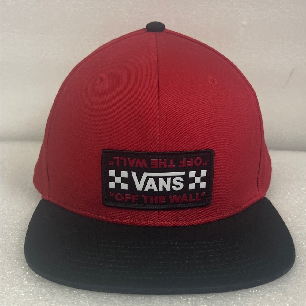 Vans Red and Black Snapback Hat